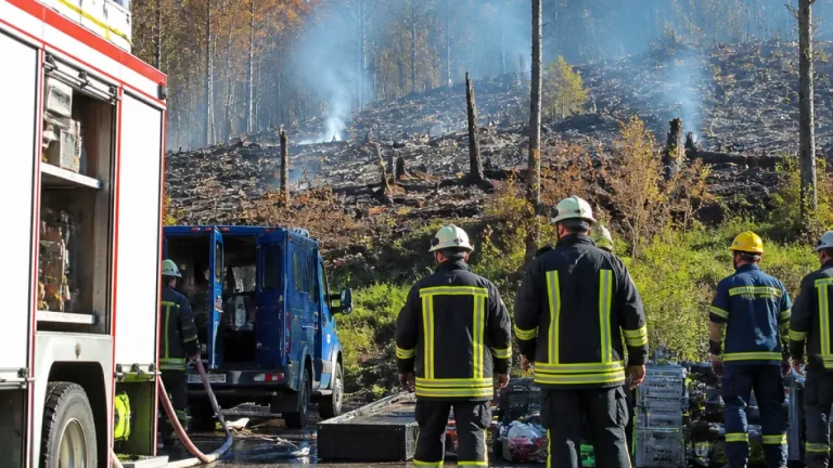 Mönchengladbach-Helfer im Hürtgenwald: Einsatz nach großem Waldbrand im Kreis Düren