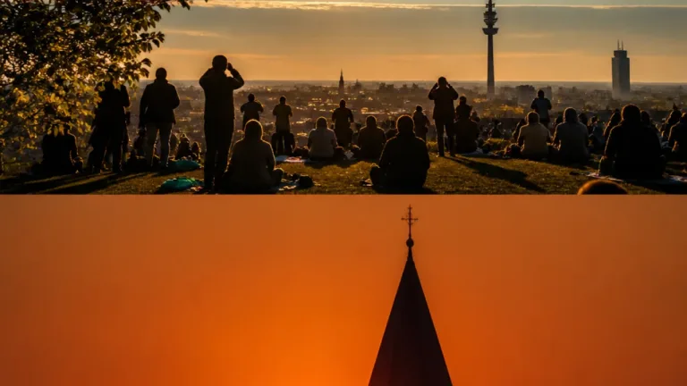 München erlebt partielle Sonnenfinsternis: Eindrucksvolle Bilder vom Olympiaberg bis Haidhausen