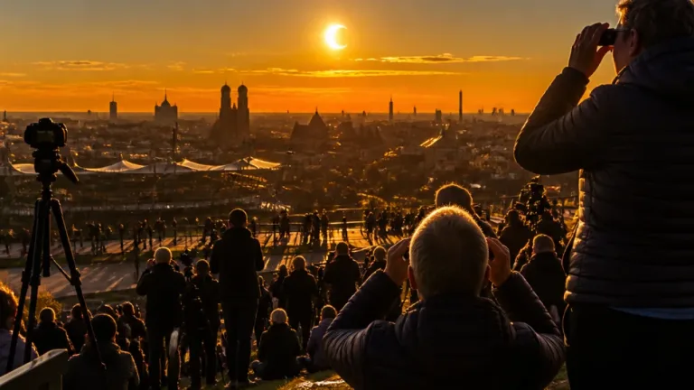 München erlebt partielle Sonnenfinsternis: Tausende beobachten Himmelsschauspiel
