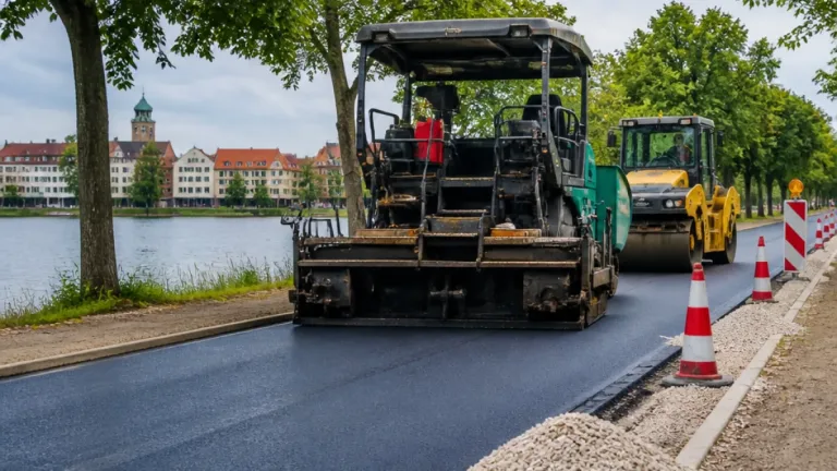 Neubrandenburg erneuert Asphaltdecken: Reitbahnweg und mehrere Straßen werden saniert