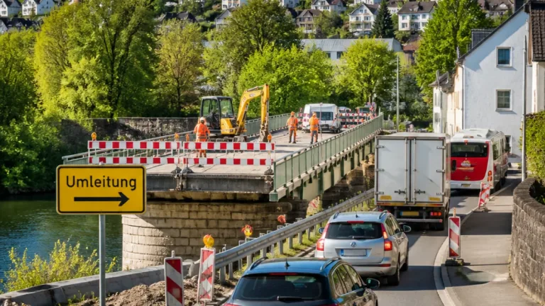 Neunkirchen: Konrad-Adenauer-Brücke wird saniert – Einschränkungen auf der L 124 im Oktober