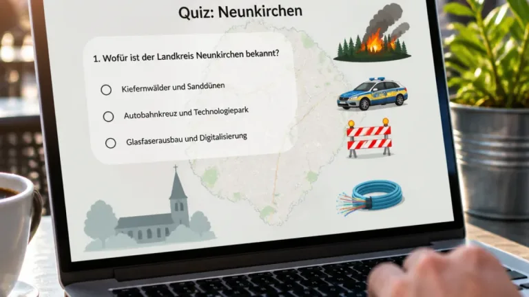 Neunkirchen: Quiz zur Region erinnert an Waldbrand, Polizeieinsatz und lokale Ärgernisse