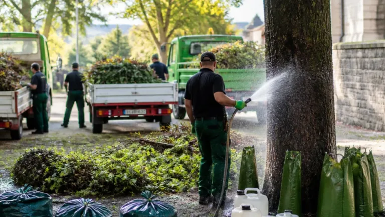 Neunkirchen: Wie der Bauhof Hecken, Bäume und Grünflächen vor dem Vertrocknen bewahrt