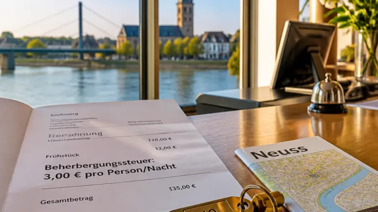 Neuss plant Beherbergungssteuer: Drei Euro pro Übernachtung sollen 1,2 Mio. Euro bringen