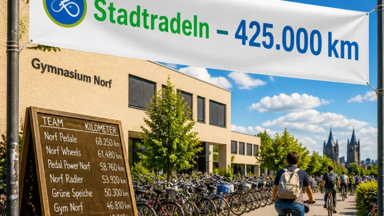 Neuss setzt Rekord beim Stadtradeln: Gymnasium Norf verteidigt Titel