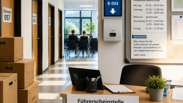 Neuwied: Führerscheinstelle zieht ins Erdgeschoss – Service am 1. und 2. September eingeschränkt