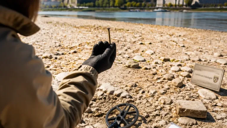 Niedrigwasser am Rhein bringt Fundstücke zutage – Hobbyarchäologe meldet bronzezeitliche Spur