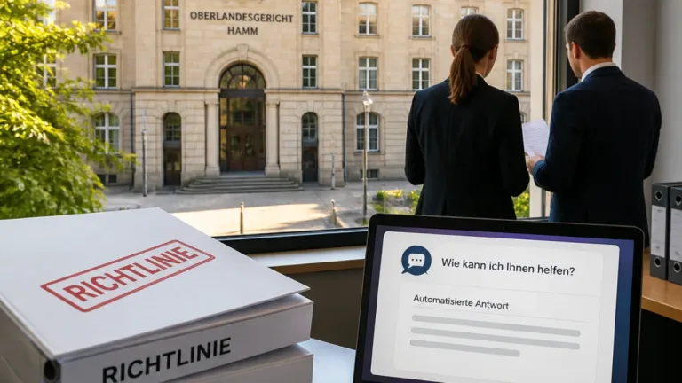 OLG-Entscheidung in Hamm zwingt Unternehmen zur KI-Compliance
