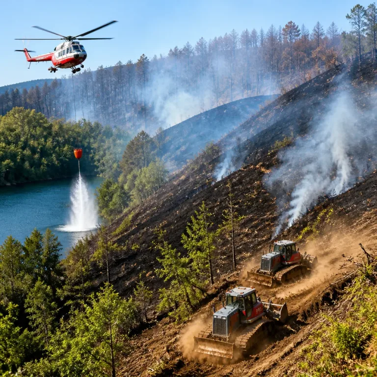 Großeinsatz im Sauerland: Waldbrand bei Sundern verwüstet rund acht Hektar, Feuer weiter nicht gelöscht