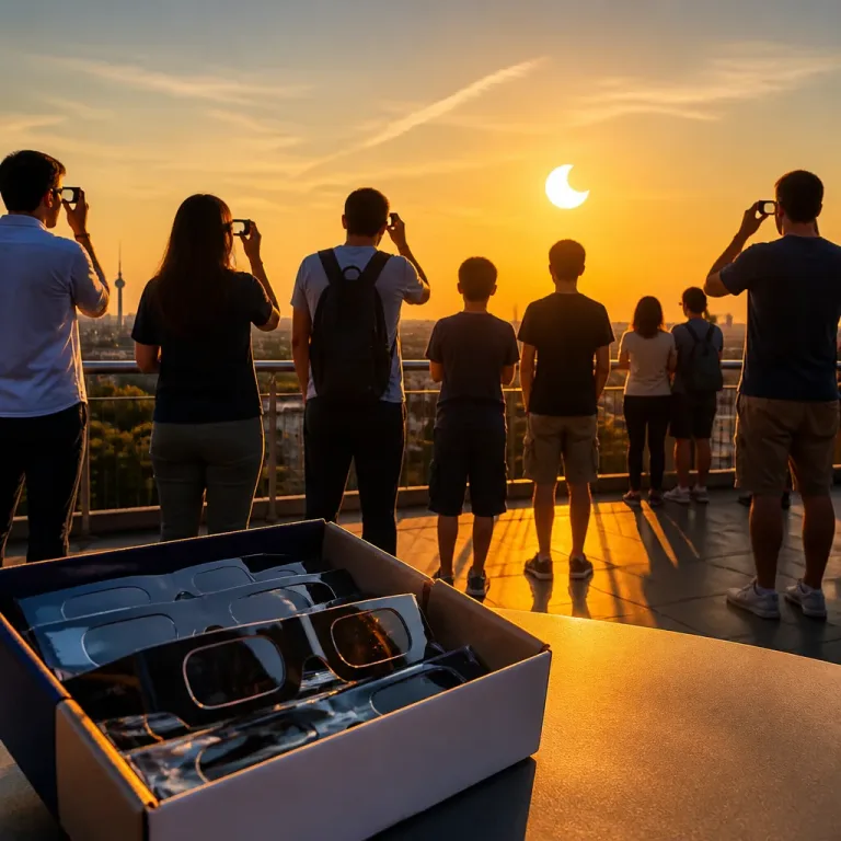 Abendhimmel im Fokus: Teilweise Sonnenfinsternis über Europa – Achtung auf Schutzbrillen