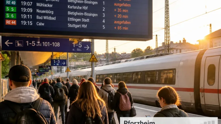 Pforzheim rangiert beim Fernverkehr: Platz zehn, aber jeder siebte Zug fällt aus