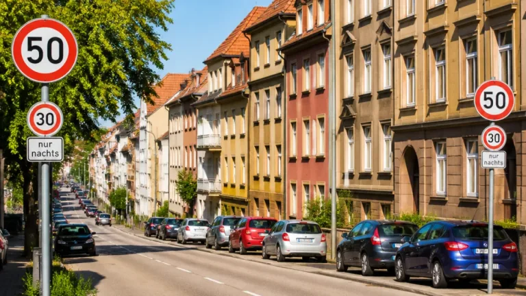 Pforzheim setzt Lärmaktionsplan um: Tempo-50-Schilder an 20 Hauptstraßen installiert