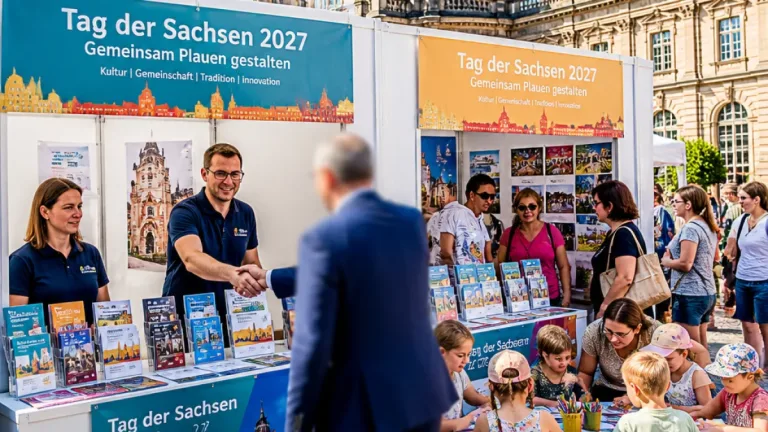 Plauen wirbt beim Canaletto in Dresden für den „Tag der Sachsen“ 2027