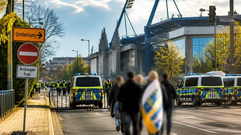 Polizei kündigt Straßen­sperrungen beim Saale-Derby an – Auswirkungen für Jena-Reisende