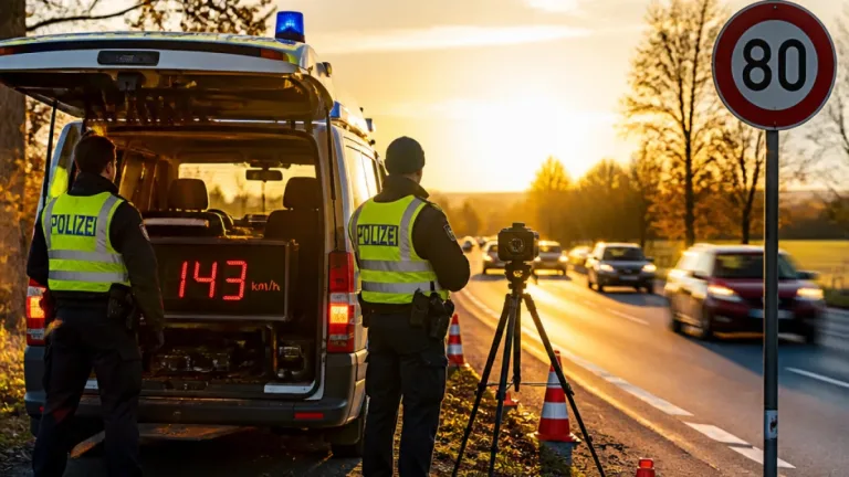 Polizei registriert fast 28.600 Tempoverstöße in einer Woche in Brandenburg