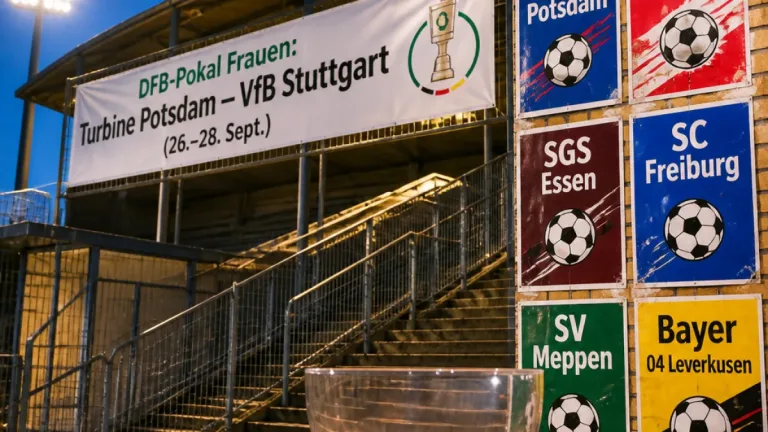 Potsdam: Turbine empfängt VfB Stuttgart – attraktive Lose für regionale Klubs im DFB-Pokal