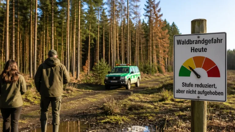 Regen mildert Waldbrandgefahr rund um Paderborn – Gefahr bleibt eingeschränkt