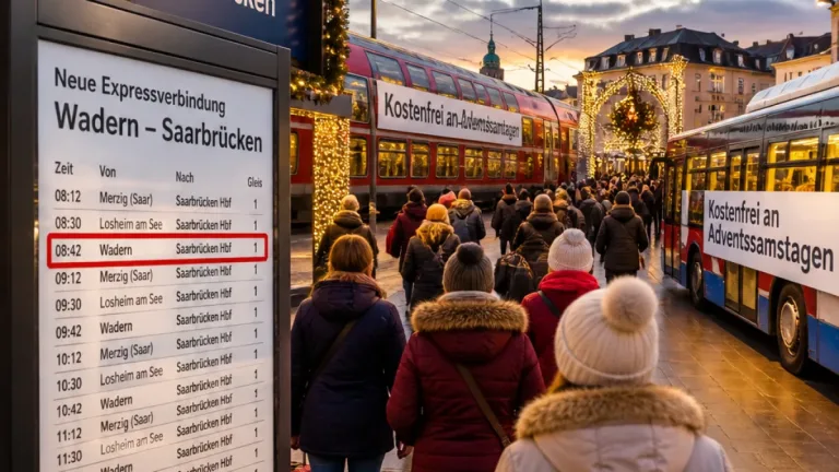 Saarland macht Busse und Bahnen an Adventssamstagen landesweit kostenfrei