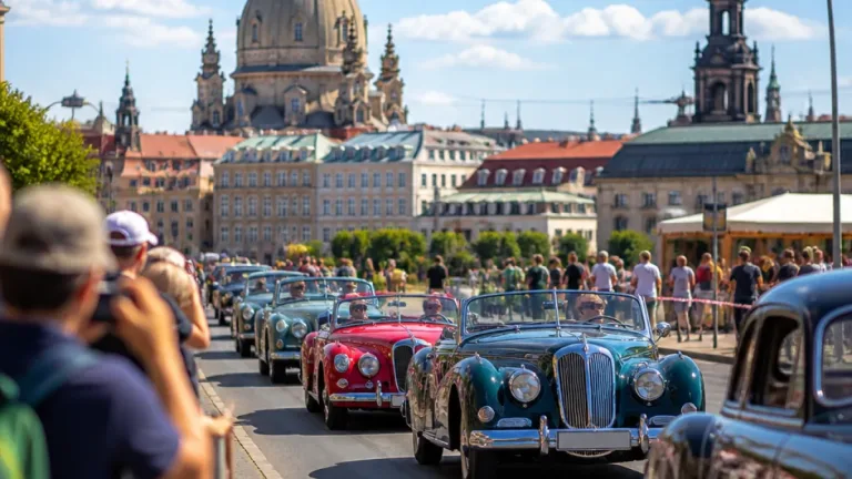 Sachsen Classic startet: Rund 160 Oldtimer rollen am Wochenende durch Sachsen und Tschechien