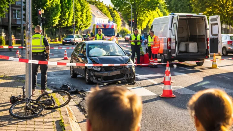 Schwerer Auffahrunfall in Saarbrücken: Radfahrerin schwer verletzt, Meerwiesertalweg zeitweise gesperrt