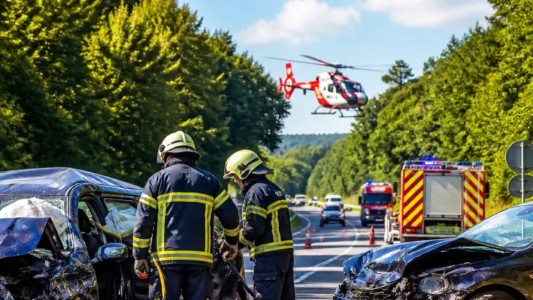 Schwerer Frontalcrash auf L146: Zwei Frauen nach Rettung per Hubschrauber nach Trier gebracht
