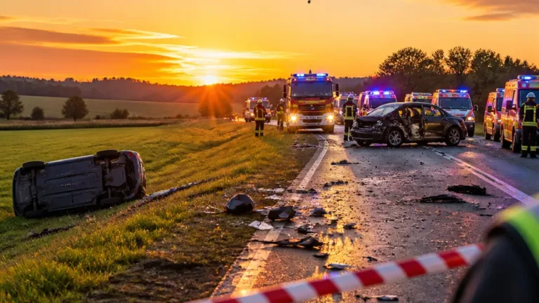 Schwerer Unfall bei Tröbersdorf: Rettungskräfte im Großeinsatz im Landkreis Bayreuth