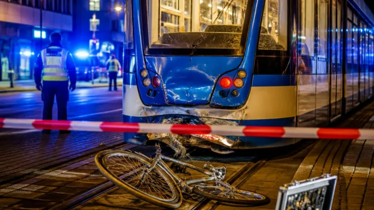 Schwerer Unfall in Darmstadt: Radfahrer prallt mit Straßenbahn am Willy‑Brandt‑Platz zusammen