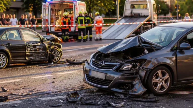 Schwerer Unfall in Rostock: Drei Verletzte bei Kollision an der St.-Petersburger-Straße