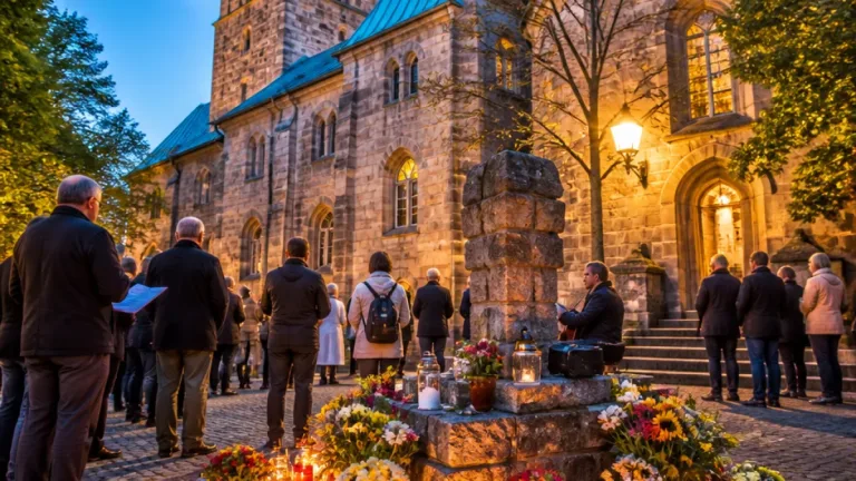 Solingen gedenkt der Opfer: Zwei Jahre nach dem Anschlag bleibt die Wunde sichtbar