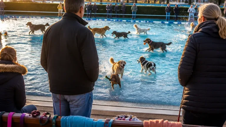 Solingen: Hundeschwimmen im Heidebad markiert Ausklang der Freibadsaison