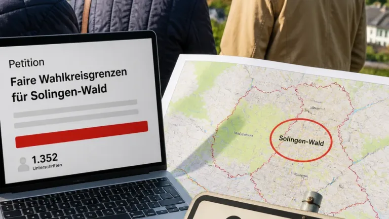 Solingen-Wald soll im Bundestagswahlkreis bleiben, Bürger starten Petition