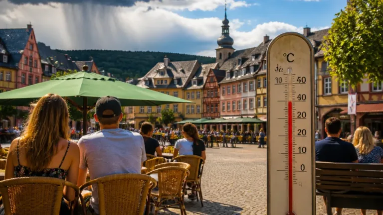 Sommerlicher Montag vor abruptem Temperaturfall: DWD kündigt kühleres, wechselhaftes Wetter an