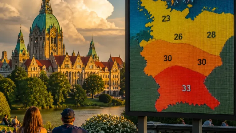 Sommerwetter zum Ferienende: Bis zu 33 Grad und Gewittergefahr in Teilen Niedersachsens