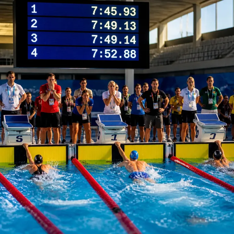 Deutsche 4x200‑Meter‑Freistilstaffel schwimmt deutschen Rekord – verpasst EM‑Medaille um 0,01 Sekunden