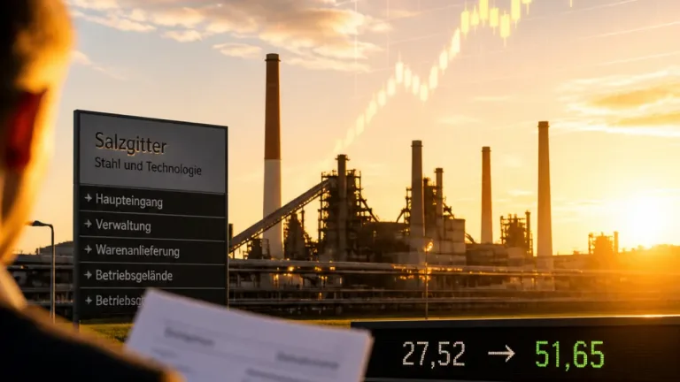 Starker Kursanstieg: Was ein Investment in Salzgitter vor drei Jahren heute wert wäre