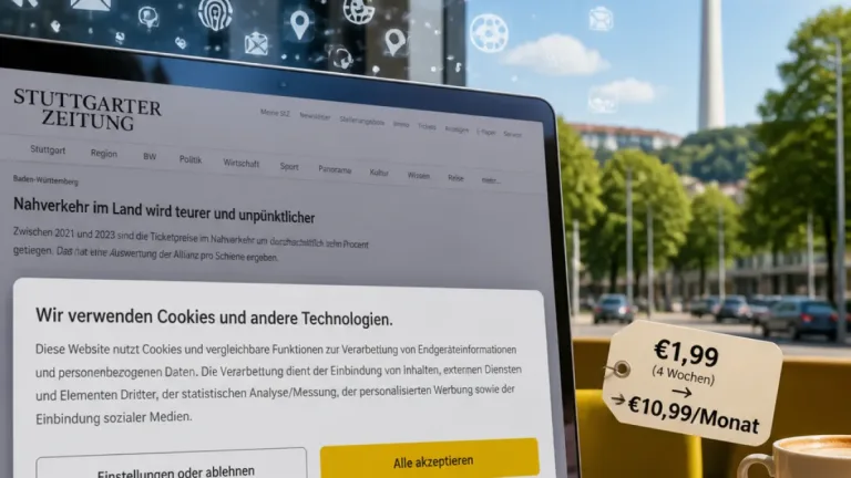 Stuttgart: Ludwigsburger Kreiszeitung setzt auf Abo- und Tracking-Modell – Folgen für Leser