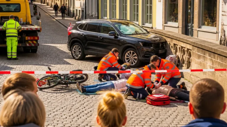 SUV fährt in Tübinger Innenstadt in Menschengruppe – drei Personen verletzt