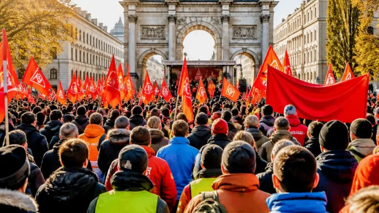 Tausende Beschäftigte in Bayern protestieren gegen Stellenabbau in Autoindustrie