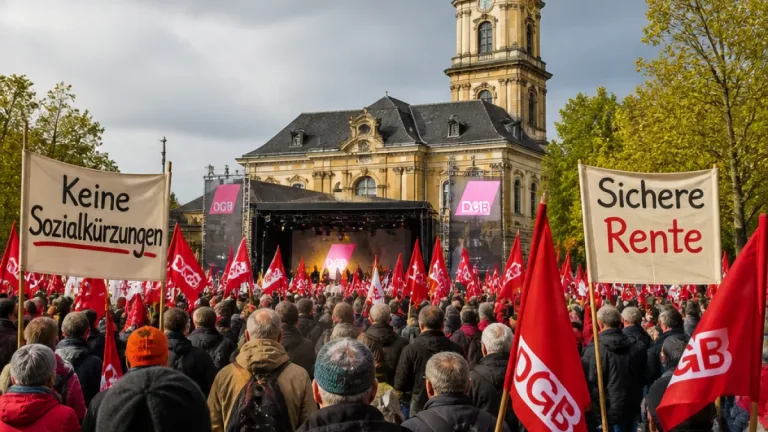 Tausende in Saarbrücken protestieren gegen Sozialabbau und fordern sichere Renten