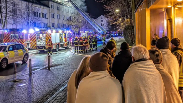 Toter nach Brand in Seniorenwohnanlage nahe Nürnberg: Großalarm und Evakuierung