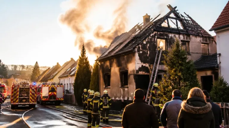 Toter nach Wohnhausbrand in Ballenstedt: Feuerwehr findet 83-Jährigen leblos