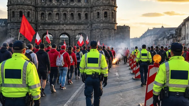 Trier: Polizei zieht positive Bilanz zum Fußballsamstag mit Fanmarsch und wenigen Einsätzen