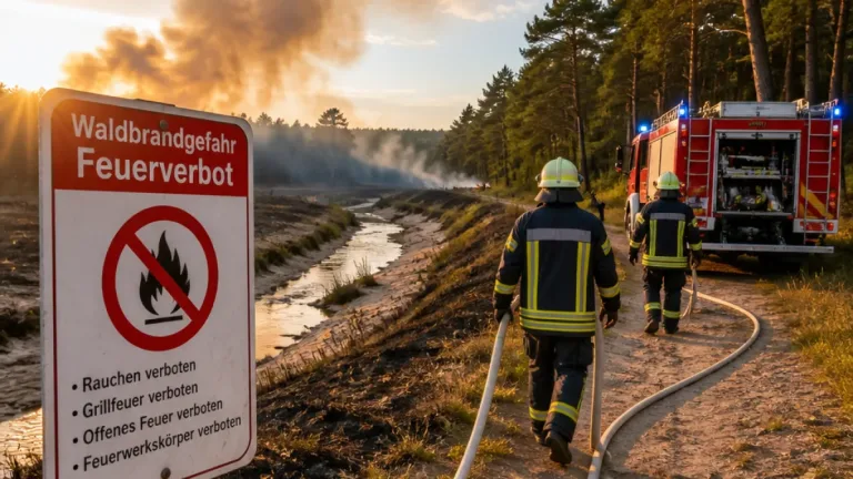 Trockenheit verschärft Waldbrandlage in Brandenburg – Einsatz in Bad Liebenwerda
