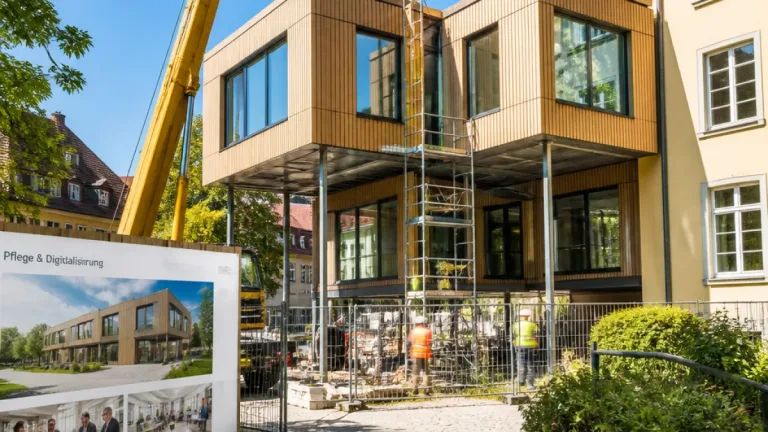 Tübingen: LebensPhasenHaus erhält zwei modulare „FlyingSpaces“ für Pflege und Digitalisierung