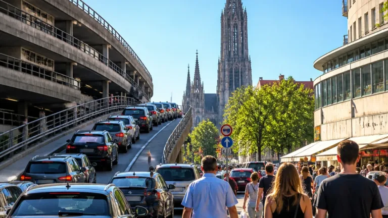 Ulm profitiert vom bayerischen Feiertag: Volle Parkhäuser und Einkaufsansturm