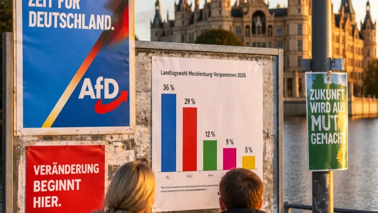 Umfrage vor MV-Wahl: AfD deutlich vorn, SPD unter Druck – Einzug der Grünen ungewiss