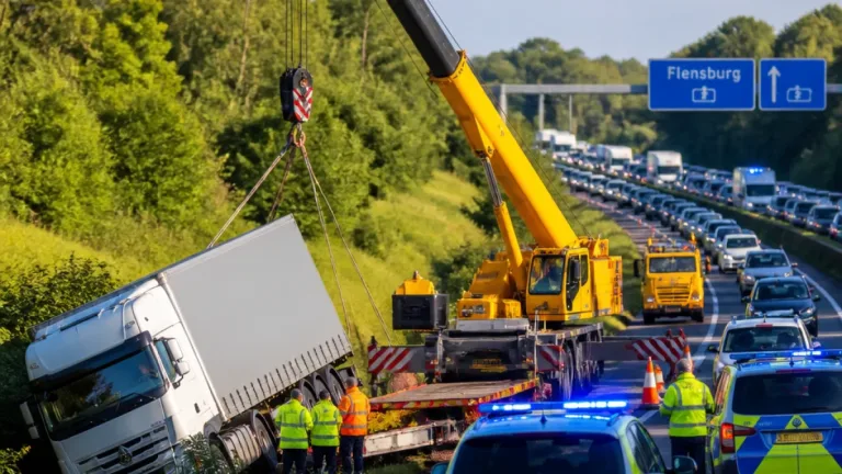 Unfall auf A7 bei Flensburg und Ferienende sorgen für Staus in Schleswig-Holstein
