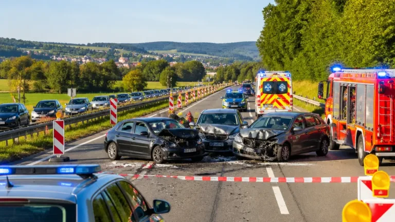 Unfall auf B 464 bei Reutlingen: Mehrere Verletzte, Strecke vorübergehend gesperrt