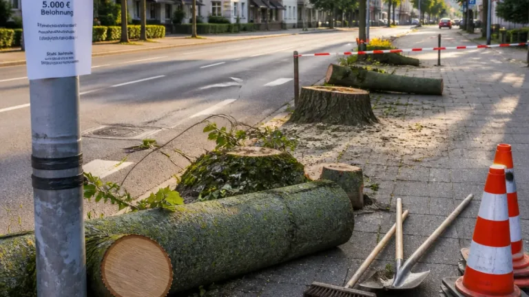 Vandalismus an Stadtbäumen in Saarlouis: 17 Bäume beschädigt oder gefällt