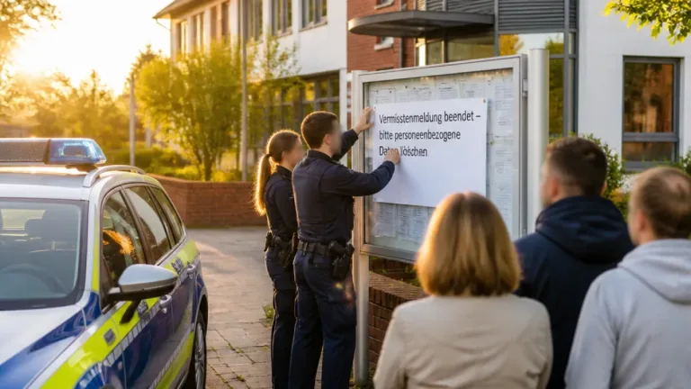 Vermisste Person aus dem Landkreis Vorpommern-Greifswald wohlbehalten zurück — Greifswald wird gebeten, Meldungen zu löschen